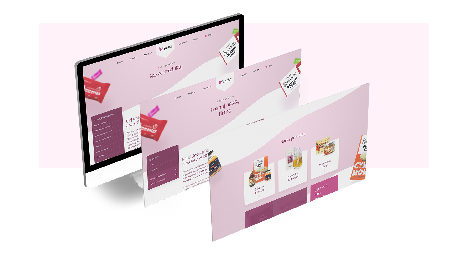 Smaczny design w kolorze amarantusa dla Szarłat