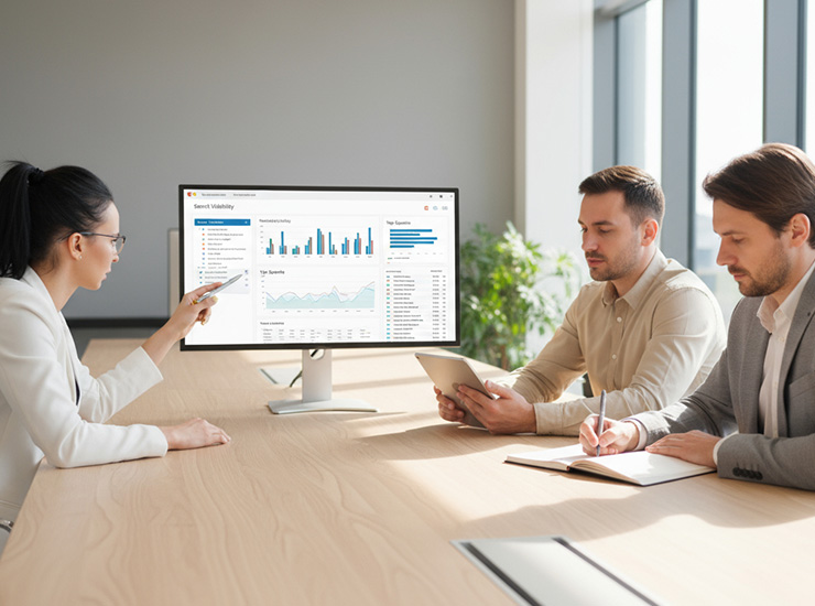 Spotkanie, na którym prezentowanie są wyniki z poprawnie zastosowanego link buildingu i pozycjonowania stron w Szczecinie