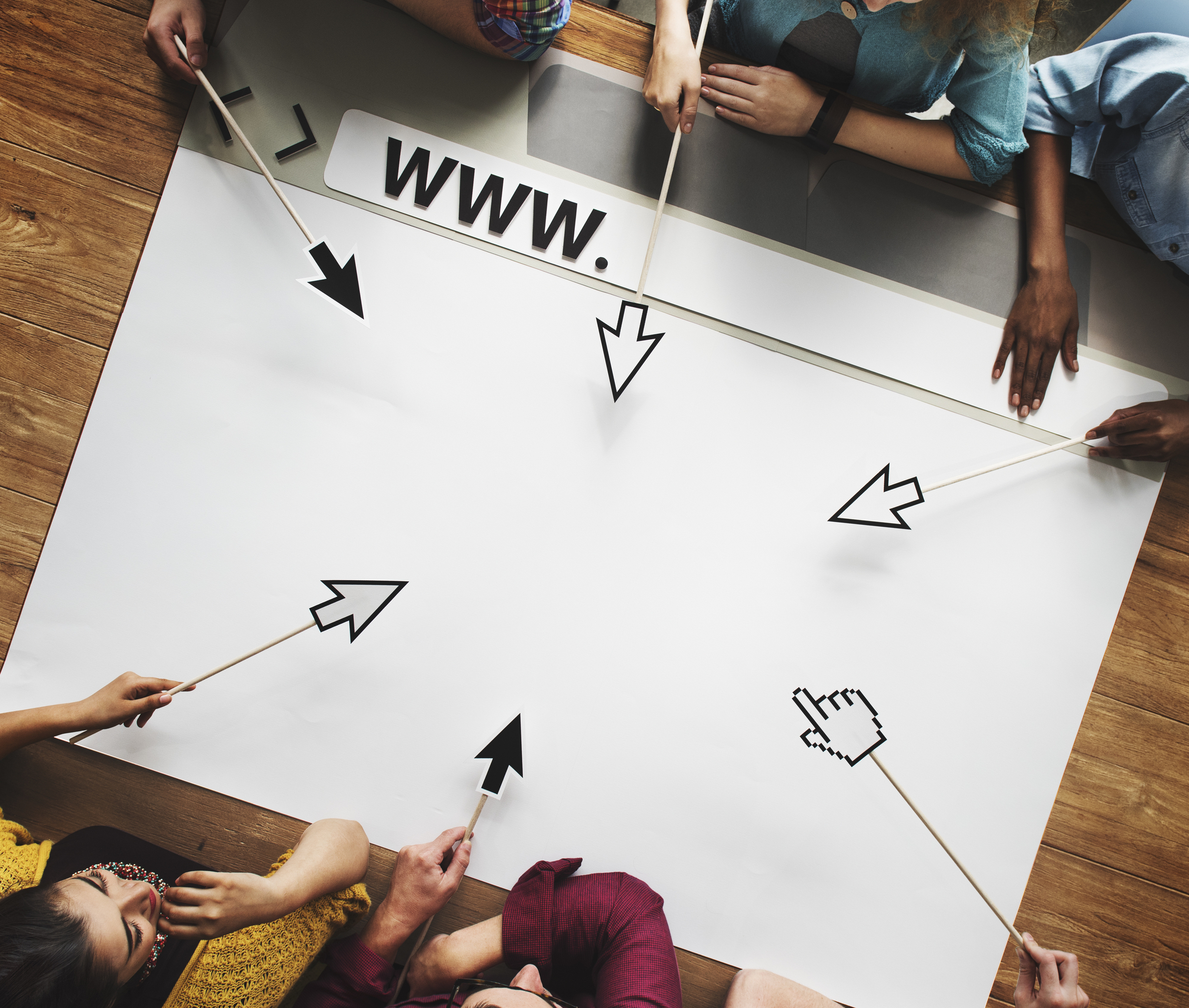 Obrazek przedstawiający różne odnośniki do strony www, pełniące różne funkcje w budowaniu całego profilu linkowania na stronie