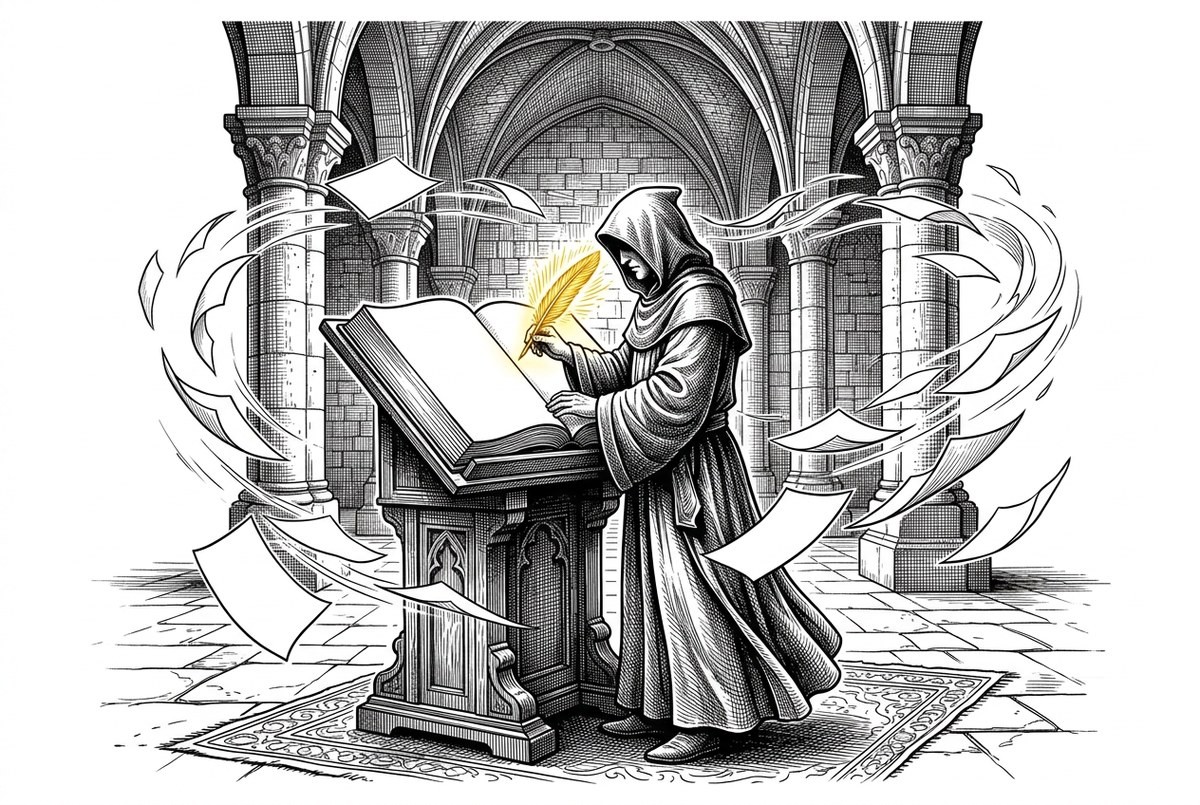 Kronikarz pisze w pustej księdze, a karty unosi wiatr, czyli brak dziennika zdarzeń w panelu WordPressa